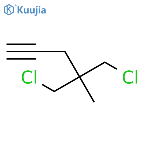 1-Pentyne, 5-chloro-4-(chloromethyl)-4-methyl- structure