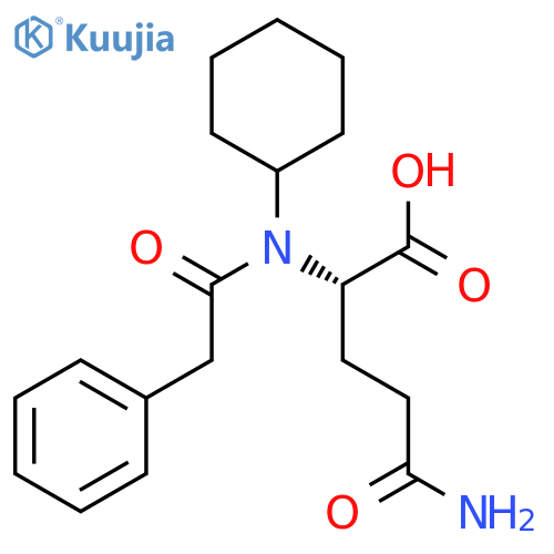 L-Glutamine, N-cyclohexyl-N2-(phenylacetyl)- structure