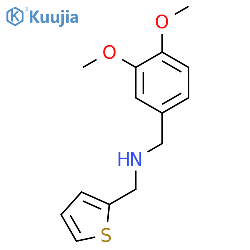 (3,4-Dimethoxy-benzyl)-thiophen-2-ylmethyl-amine structure