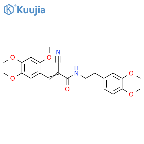 2-Cyano-N-[2-(3,4-dimethoxyphenyl)ethyl]-3-(2,4,5-trimethoxyphenyl)-2-propenamide structure