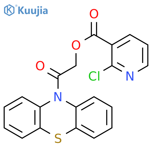 2-oxo-2-(10H-phenothiazin-10-yl)ethyl 2-chloropyridine-3-carboxylate structure
