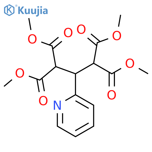 1,1,3,3-Propanetetracarboxylic acid, 2-(2-pyridinyl)-, tetramethyl ester structure