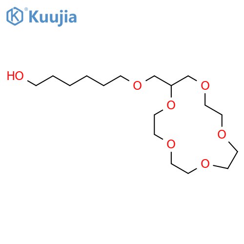 1-Hexanol, 6-(1,4,7,10,13-pentaoxacyclopentadec-2-ylmethoxy)- structure
