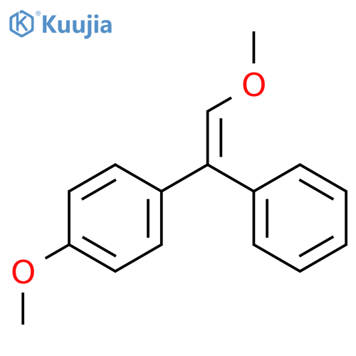 Benzene, 1-methoxy-4-(2-methoxy-1-phenylethenyl)- structure