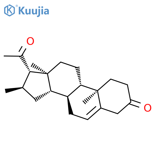 Pregn-5-ene-3,20-dione, 16-methyl-, (16a)- structure