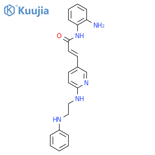 2-Propenamide,N-(2-aminophenyl)-3-[6-[[2-(phenylamino)ethyl]amino]-3-pyridinyl]- structure