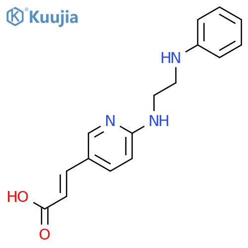 2-Propenoic acid, 3-[6-[[2-(phenylamino)ethyl]amino]-3-pyridinyl]- structure