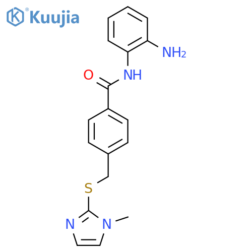 Benzamide,N-(2-aminophenyl)-4-[[(1-methyl-1H-imidazol-2-yl)thio]methyl]- structure