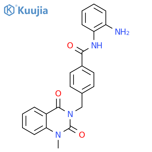 Benzamide,N-(2-aminophenyl)-4-[(1,4-dihydro-1-methyl-2,4-dioxo-3(2H)-quinazolinyl)methyl]- structure