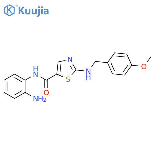 5-Thiazolecarboxamide,N-(2-aminophenyl)-2-[[(4-methoxyphenyl)methyl]amino]- structure