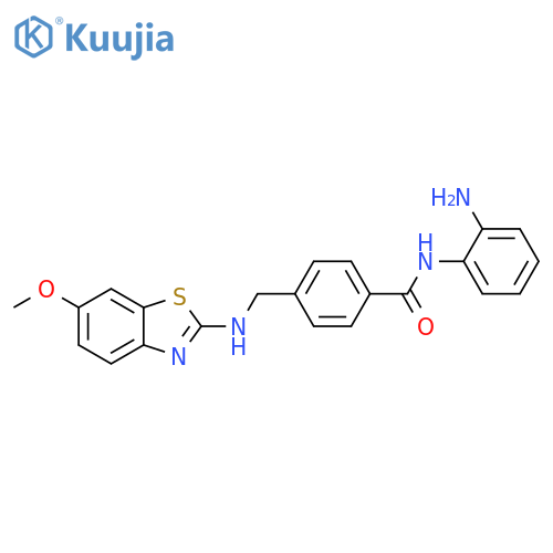 Benzamide,N-(2-aminophenyl)-4-[[(6-methoxy-2-benzothiazolyl)amino]methyl]- structure