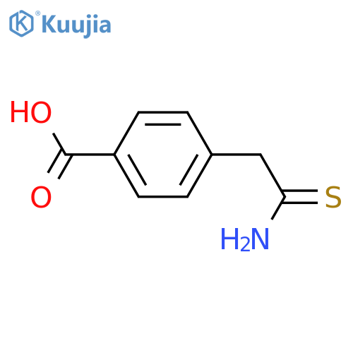 Benzoic acid, 4-(2-amino-2-thioxoethyl)- structure