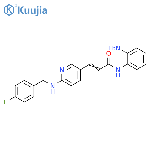 2-Propenamide,N-(2-aminophenyl)-3-[6-[[(4-fluorophenyl)methyl]amino]-3-pyridinyl]- structure