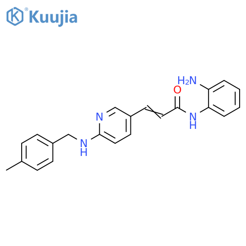 2-Propenamide,N-(2-aminophenyl)-3-[6-[[(4-methylphenyl)methyl]amino]-3-pyridinyl]- structure
