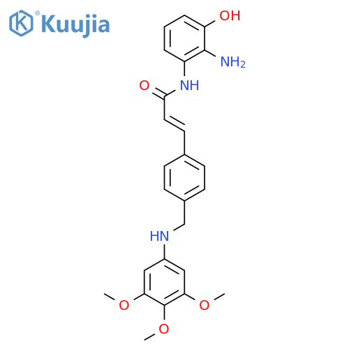 2-Propenamide,N-(2-amino-3-hydroxyphenyl)-3-[4-[[(3,4,5-trimethoxyphenyl)amino]methyl]phenyl]- structure