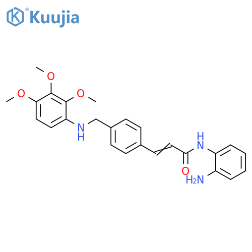 2-Propenamide,N-(2-aminophenyl)-3-[4-[[(2,3,4-trimethoxyphenyl)amino]methyl]phenyl]- structure