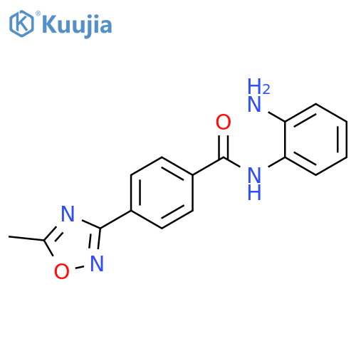 Benzamide, N-(2-aminophenyl)-4-(5-methyl-1,2,4-oxadiazol-3-yl)- structure
