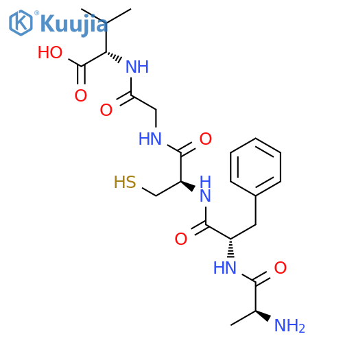 L-Valine, L-alanyl-L-phenylalanyl-L-cysteinylglycyl- structure