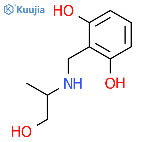 1,3-Benzenediol, 2-[[(2-hydroxy-1-methylethyl)amino]methyl]- structure