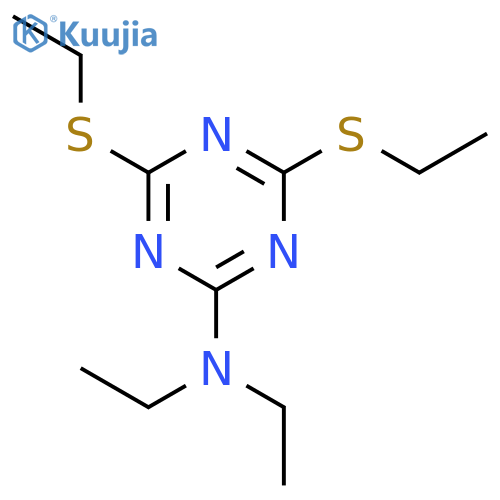 1,3,5-TRIAZIN-2-AMINE, N,N-DIETHYL-4,6-BIS(ETHYLTHIO)- structure