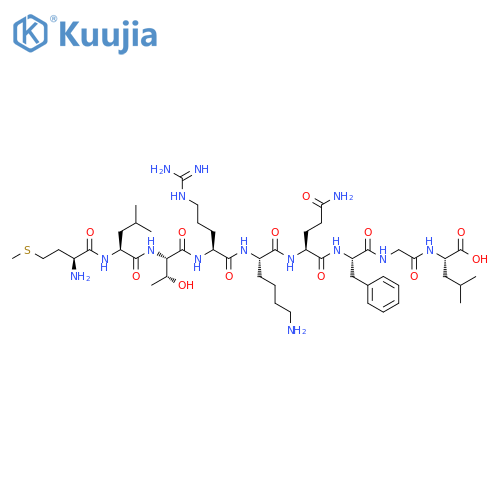 L-Leucine,L-methionyl-L-leucyl-L-threonyl-L-arginyl-L-lysyl-L-glutaminyl-L-phenylalanylglycyl- structure