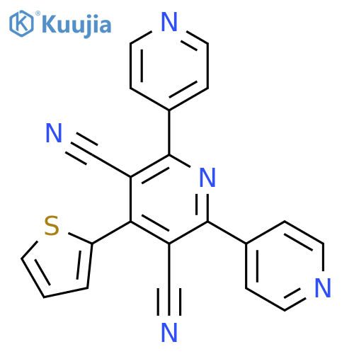 [4,2':6',4''-Terpyridine]-3',5'-dicarbonitrile, 4'-(2-thienyl)- structure
