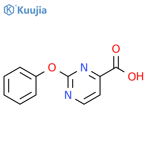 4-Pyrimidinecarboxylic acid, 2-phenoxy- structure