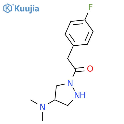 4-PYRAZOLIDINAMINE, 1-[(4-FLUOROPHENYL)ACETYL]-N,N-DIMETHYL- structure
