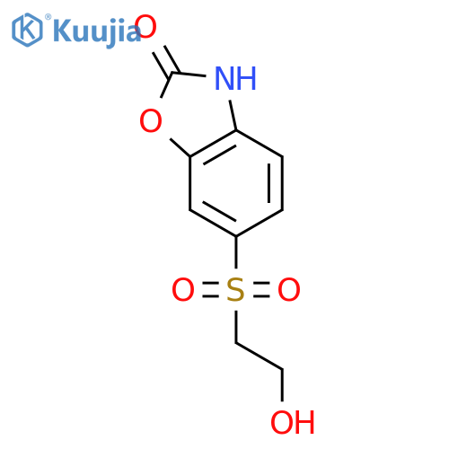 6-(2-hydroxyethanesulfonyl)-2,3-dihydro-1,3-benzoxazol-2-one structure