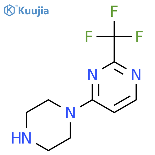 4-(Piperazin-1-yl)-2-(trifluoromethyl)pyrimidine structure