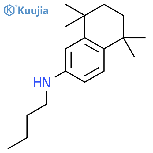 2-NAPHTHALENAMINE, N-BUTYL-5,6,7,8-TETRAHYDRO-5,5,8,8-TETRAMETHYL- structure