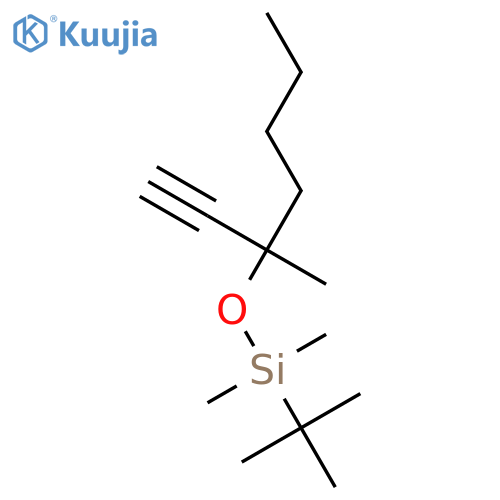 SILANE, (1,1-DIMETHYLETHYL)[(1-ETHYNYL-1-METHYLPENTYL)OXY]DIMETHYL- structure