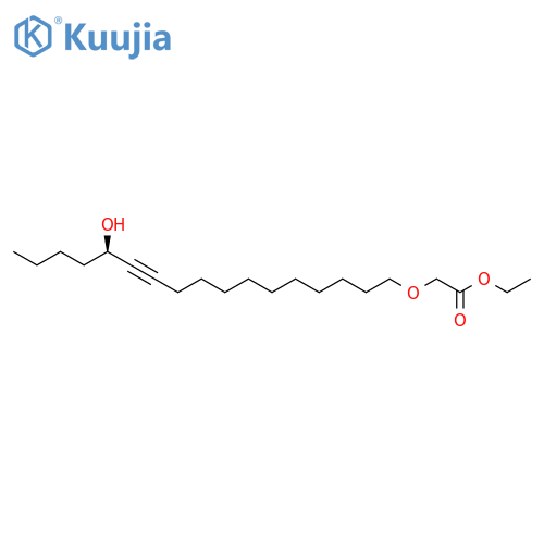 Acetic acid, [[(13R)-13-hydroxy-11-heptadecynyl]oxy]-, ethyl ester structure