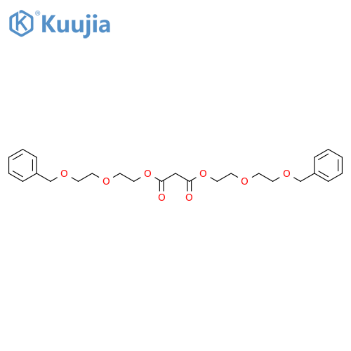 Propanedioic acid, bis[2-[2-(phenylmethoxy)ethoxy]ethyl] ester structure