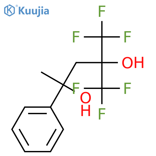 2,4-Pentanediol, 1,1,1-trifluoro-4-phenyl-2-(trifluoromethyl)- structure