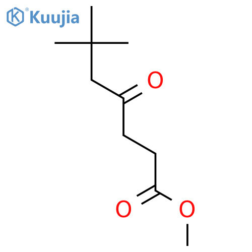 Heptanoic acid, 6,6-dimethyl-4-oxo-, methyl ester structure