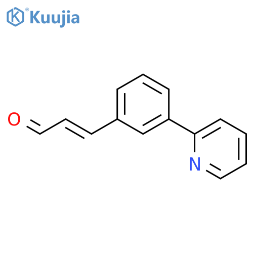 2-Propenal, 3-[3-(2-pyridinyl)phenyl]-, (2E)- structure