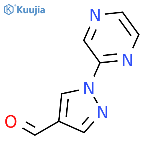1-(Pyrazin-2-YL)-1H-pyrazole-4-carbaldehyde structure