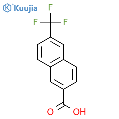 2-NAPHTHALENECARBOXYLIC ACID, 6-(TRIFLUOROMETHYL)- structure