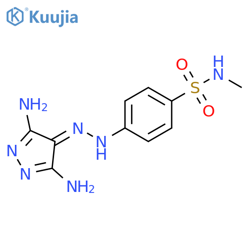 Benzenesulfonamide,4-[(3,5-diamino-4H-pyrazol-4-ylidene)hydrazino]-N-methyl- structure