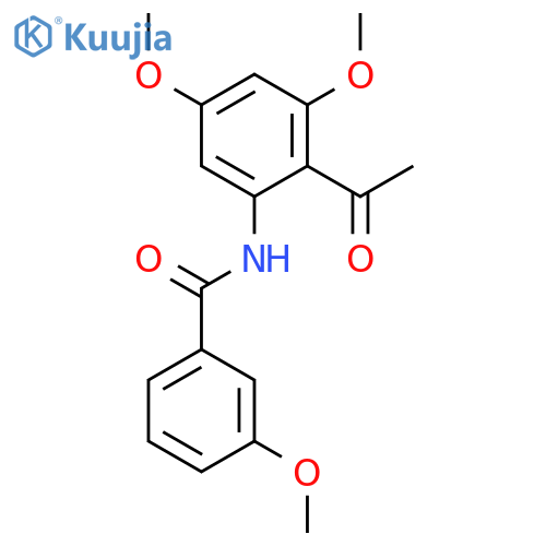 BENZAMIDE, N-(2-ACETYL-3,5-DIMETHOXYPHENYL)-3-METHOXY- structure