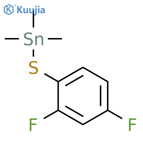 Stannane, [(2,4-difluorophenyl)thio]trimethyl- structure