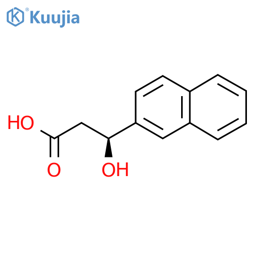 (3S)-3-hydroxy-3-(naphthalen-2-yl)propanoic acid structure