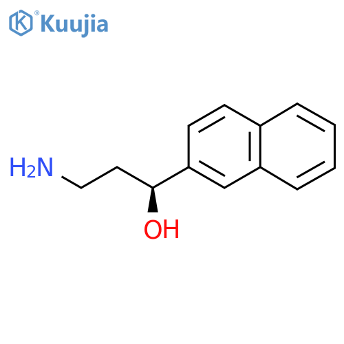 (1S)-3-amino-1-(naphthalen-2-yl)propan-1-ol structure