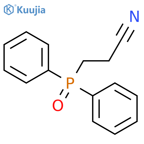 Propanenitrile, 3-(diphenylphosphinyl)- structure