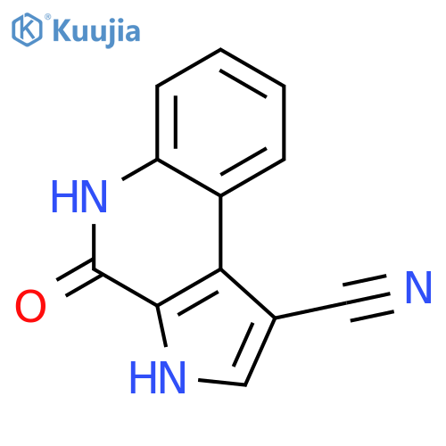 3H-Pyrrolo[2,3-c]quinoline-1-carbonitrile, 4,5-dihydro-4-oxo- structure