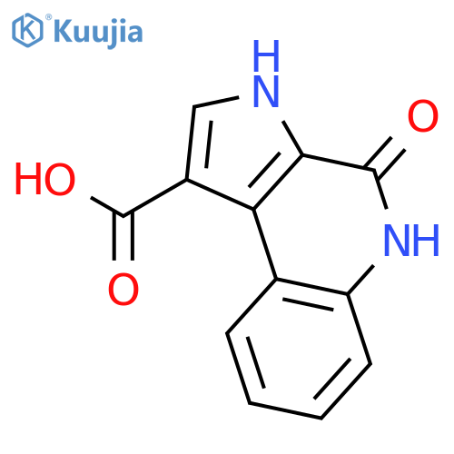 3H-Pyrrolo[2,3-c]quinoline-1-carboxylic acid, 4,5-dihydro-4-oxo- structure