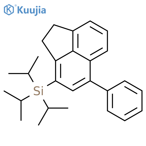 Silane, (1,2-dihydro-5-phenyl-3-acenaphthylenyl)tris(1-methylethyl)- structure