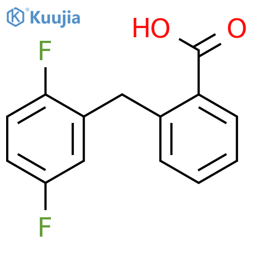 BENZOIC ACID, 2-[(2,5-DIFLUOROPHENYL)METHYL]- structure