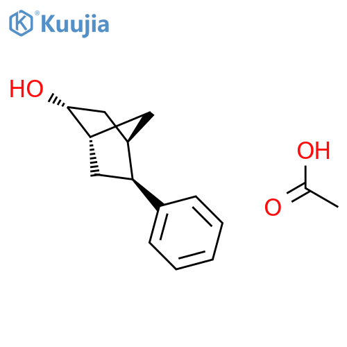 Bicyclo[2.2.1]heptan-2-ol, 5-phenyl-, acetate, (1R,2R,4R,5S)-rel- structure